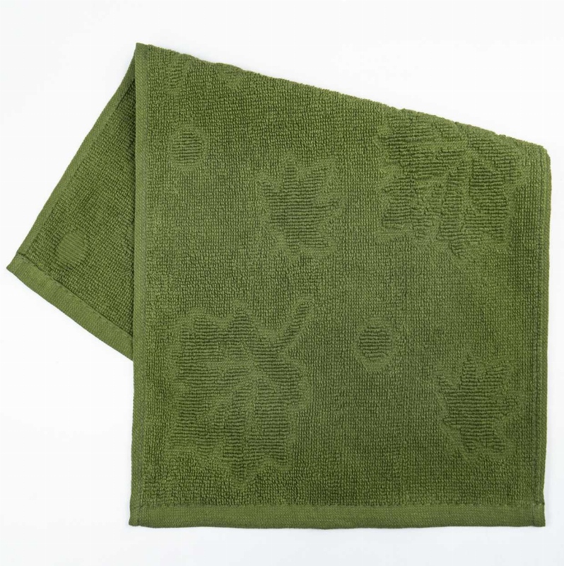 Рушник серветка кухонна жакардова GM Textile 25х45 см 380 г/м2 (Зелений)